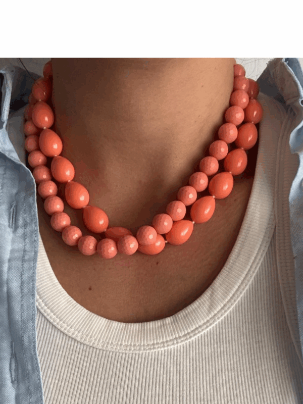 COLLAR BOLAS CORAL