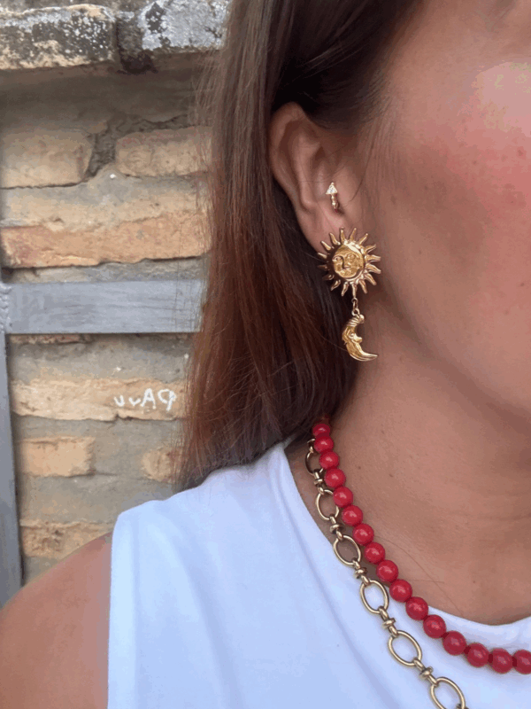PENDIENTES SOL Y LUNA - Imagen 2