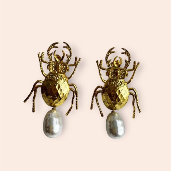 PENDIENTES ESCARABAJOS