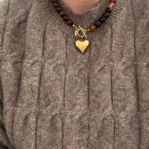 COLLAR CORAZON TIERRA