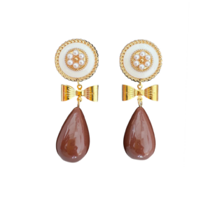 PENDIENTES DULCE COLOR MARRÓN